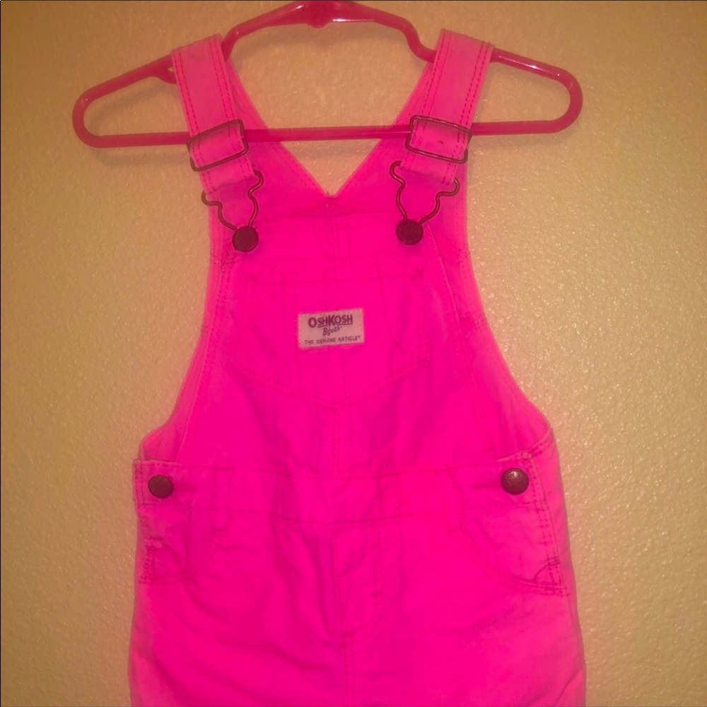 Adorable pink overalls
